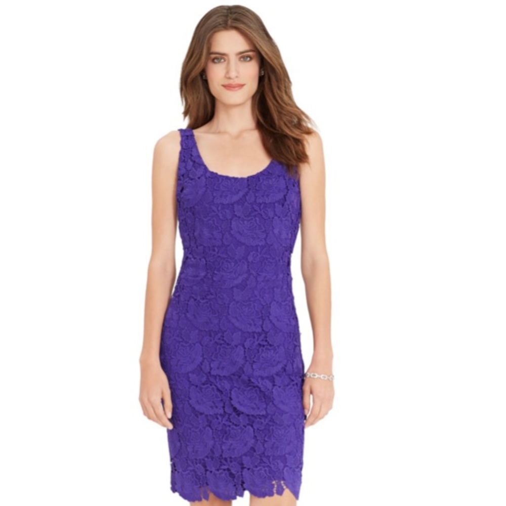 Lauren Ralph Lauren Petite Crochet Lace Dress